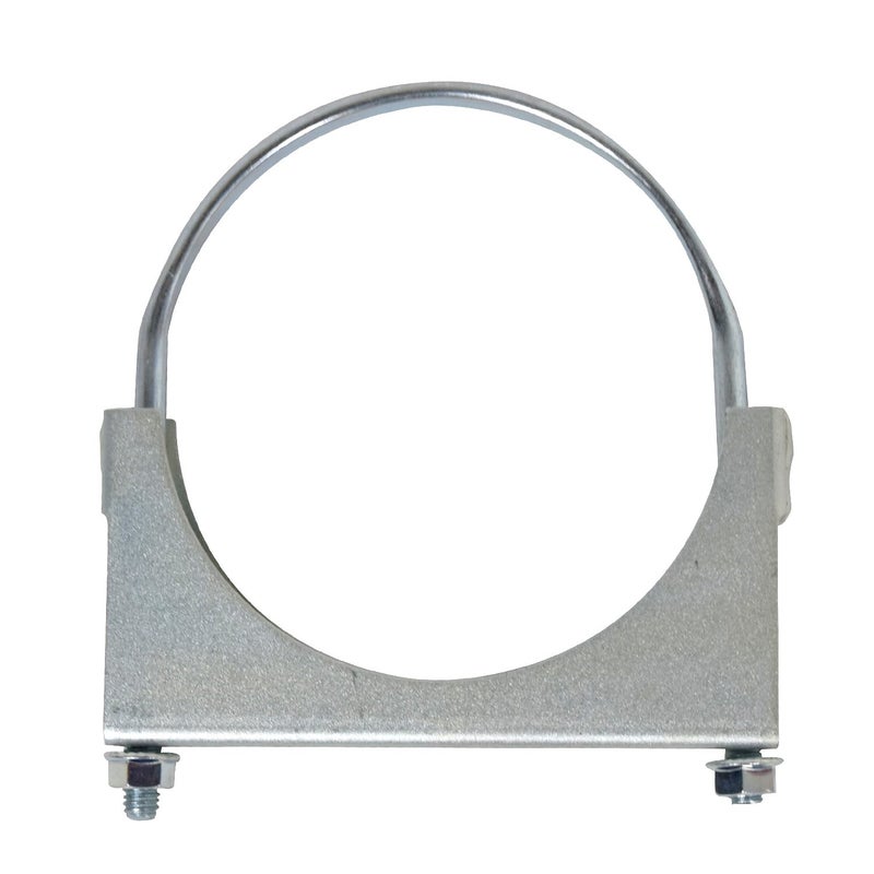 ROADFORMER 4 inch U Bolt Clamp Muffler Exhaust Clamp Saddle Style Heavy duty - Zinc Plated - Image 1